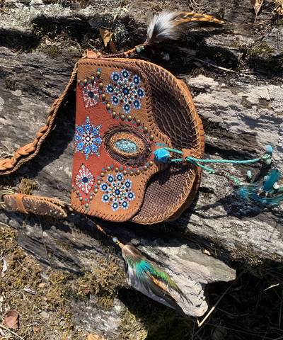 Earth and Sky Messenger Leather Bag image 8