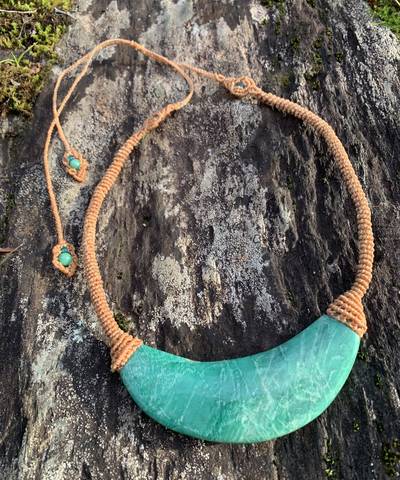 Green Amazonite Artemis Necklace image 1