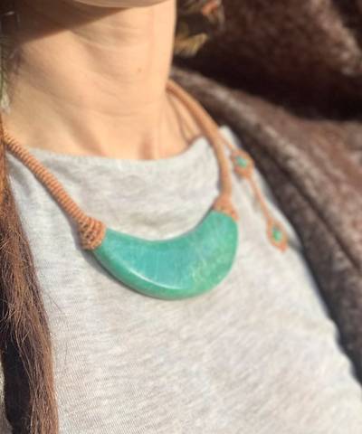Green Amazonite Artemis Necklace image 6