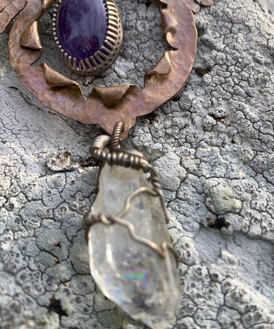 Angel Wings Amethyst Necklace image 4