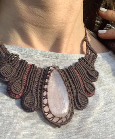 Rose Quarts Butterfly Necklace image 9