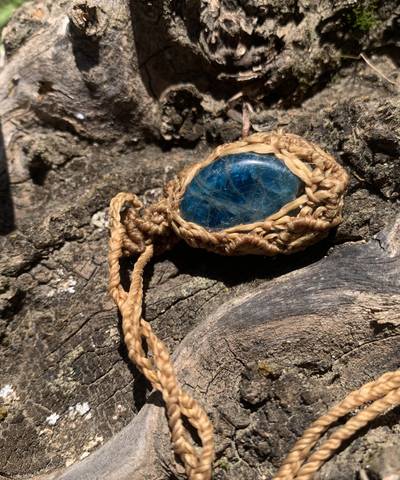 Sand and Sky Micro Macrame Necklace  image 2