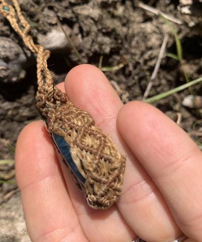 Sand and Sky Micro Macrame Necklace  image 4
