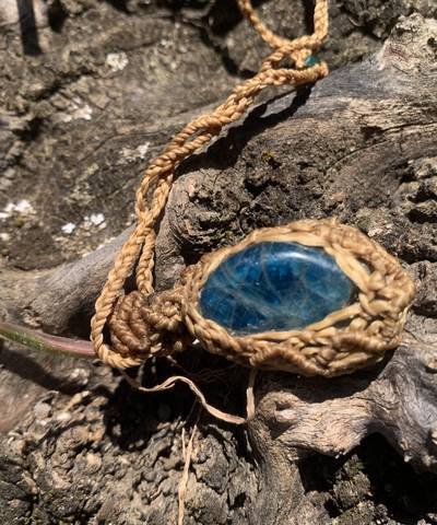 Sand and Sky Micro Macrame Necklace  image 5