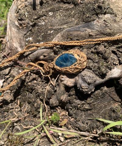 Sand and Sky Micro Macrame Necklace  image 6