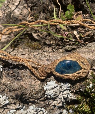 Sand and Sky Micro Macrame Necklace  image 7