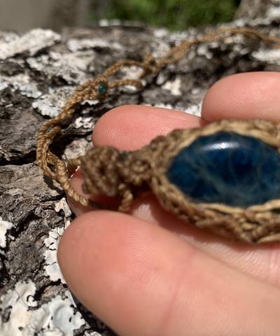 Sand and Sky Micro Macrame Necklace  image 8