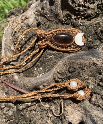 Lunula of the Old Sea Micro Necklace image 2