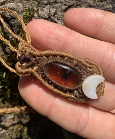 Lunula of the Old Sea Micro Necklace image 3