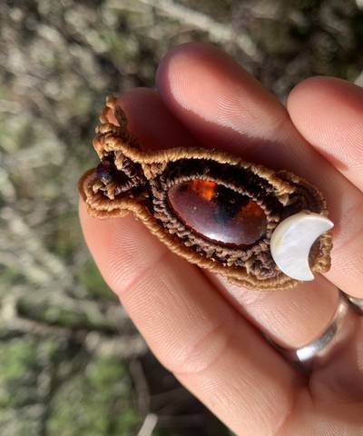 Lunula of the Old Sea Micro Necklace image 6