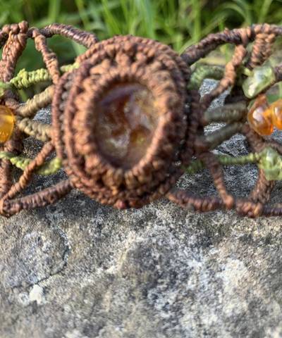 Honey and Moss Elven Bracelet image 2