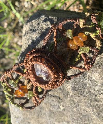 Honey and Moss Elven Bracelet image 1