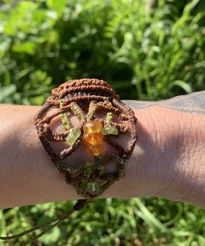 Honey and Moss Elven Bracelet image 6